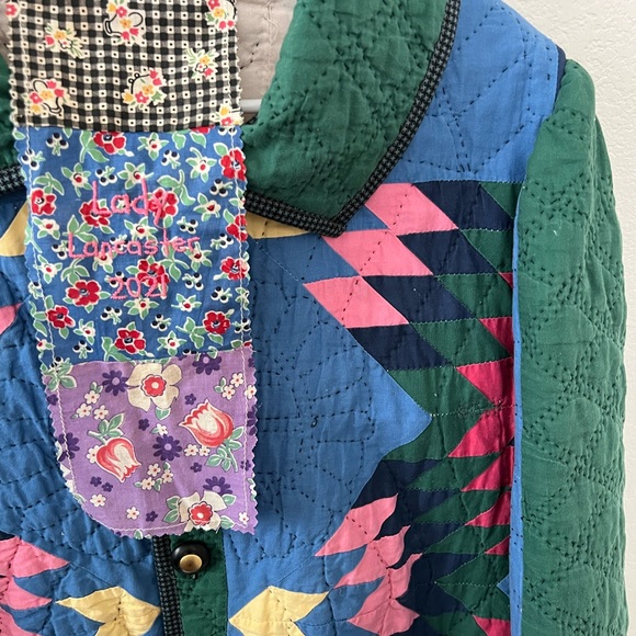 Colorful Quilted Women's Jacket - Picture 4 of 4